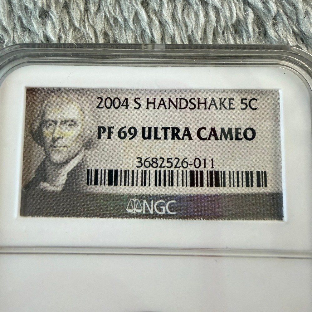 2004 S Handshake Jefferson Nickel NGC PF 69 Ultra Cameo Louisiana Purchase 5C - Picture 2 of 6